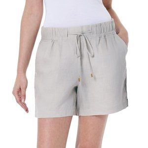 Ellen Tracy Company Sandstone Linen Shorts Sz S